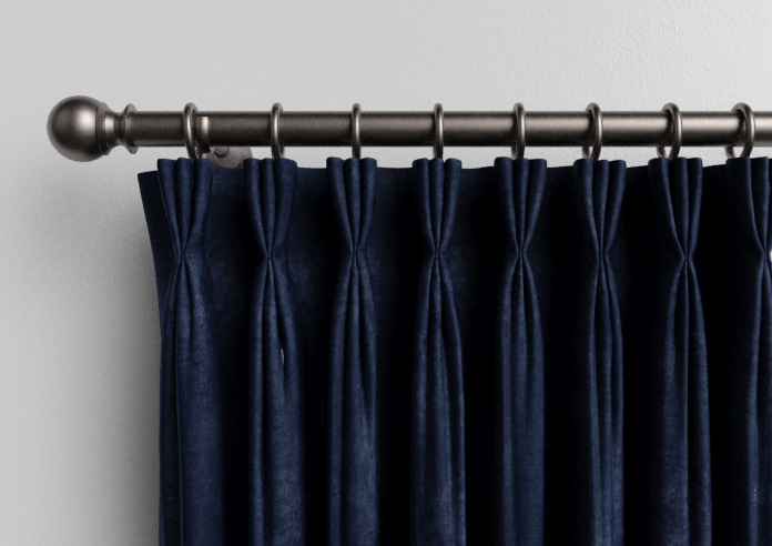Faux Suede, Navy - Made to Measure Curtains - Image 11